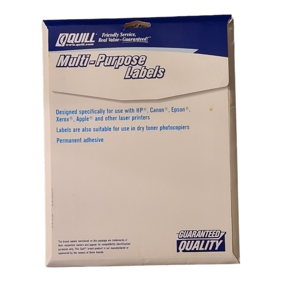 Quill Self Adhesive Name Badge Labels (320 Labels) - Picture 3 of 3